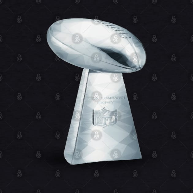 NFL Championship Trophy | Geometric | Vince Lombardi Trophy by The Print Palace